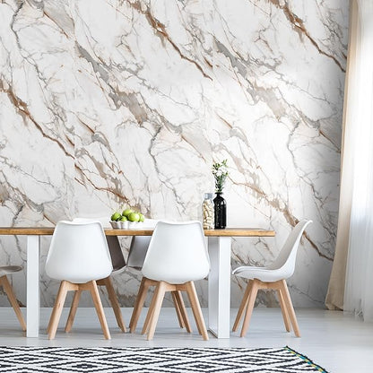 Marble Peel and Stick Waterproof Wall Paneling, Covers 38.75 Sq. Ft. - Image 9
