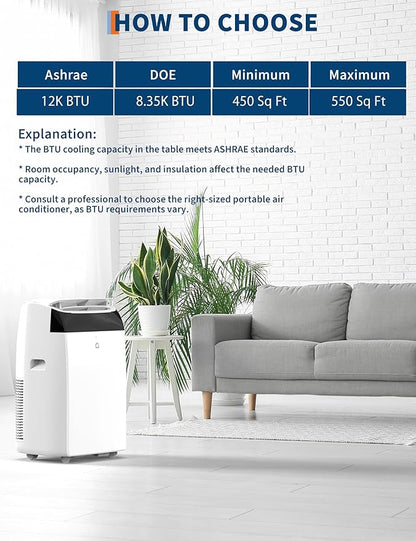 GarveeLife 12000 BTU Portable Air Conditioner 3-In-1 - Image 7
