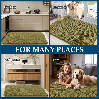 OLANLY Dog Door Mat for Muddy Paws 24x16, Absorbs Moisture and Dirt, Absorbent - Image 8