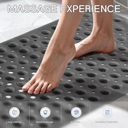 Anti-Slip Bathtub Shower mat, 39.3×15.7 inch（Approximately 100 × 40cm） Soft - Image 5