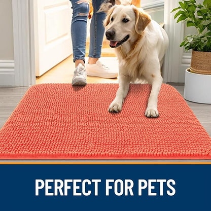 OLANLY Dog Door Mat for Muddy Paws 59x32, Absorbs Moisture and Dirt, Absorbent - Image 6