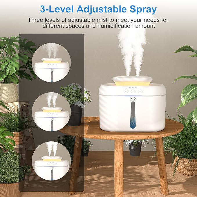 COO Humidifiers for Bedroom, 2L Tank for Large Room, 30 Hour Runtime, 28dB - Image 4