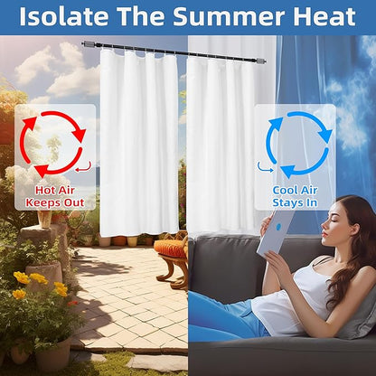 DriftAway Soundproof Thermal Insulated Quilted Curtain Liners - Image 3