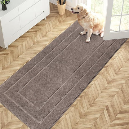 PURRUGS Dirt Trapping Door Mat 32" x 70", Non-Slip/Skid Machine Washable by PURRUGS