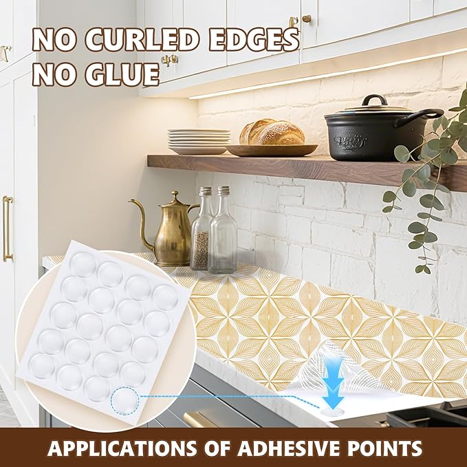 Drawer and Shelf Liner for Kitchen Cabinet, Non-Adhesive Waterproof Drawer - Image 5