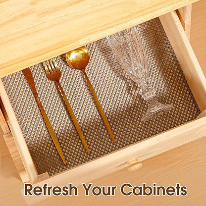Shelf Liner for Kitchen Cabinet, Drawer Liners Non Slip Non Adhesive Thick Mat - Image 3