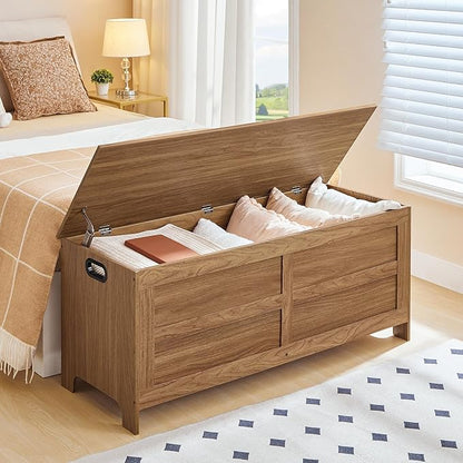 Storage Chest, 47.2” Large Toy Chest, Entryway Storage Trunk, Storage Bench - Image 8