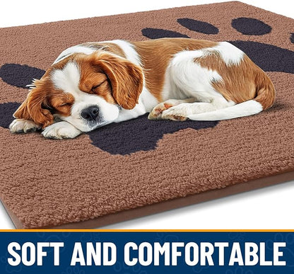 Smiry Dog Door Mat for Muddy Paws, Absorbs Moisture and Dirt, Low-Profile - Image 4