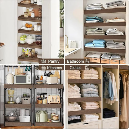 5PCS Wire Shelf Covers for Pantry, 33 X 12 in PVC Wire Rack Covers for Shelves - Image 4