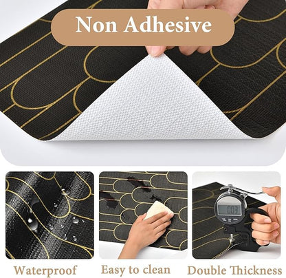 Shelf Liners for Kitchen Cabinets Drawer Liner 23.6in x 20FT Non Adhesive Black - Image 4