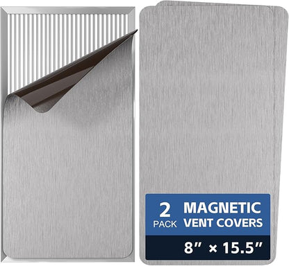 Strong Magnetic Vent Covers 8"x15.5", 2 Pack Magnet Cover by KLOLKUTTA