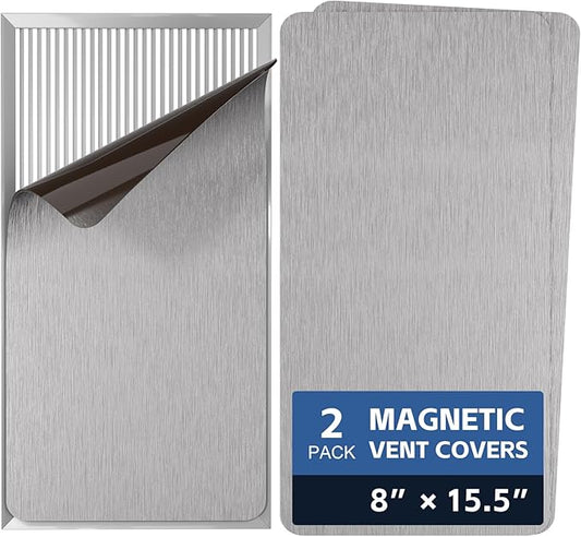 Strong Magnetic Vent Covers 8"x15.5", 2 Pack Magnet Cover by KLOLKUTTA