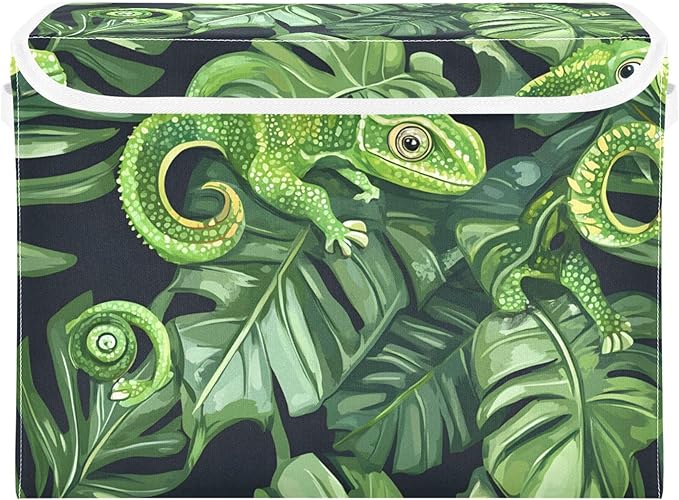 xigua Green Chameleons Storage Bins by LLCxigua