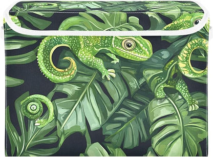 xigua Green Chameleons Storage Bins by LLCxigua