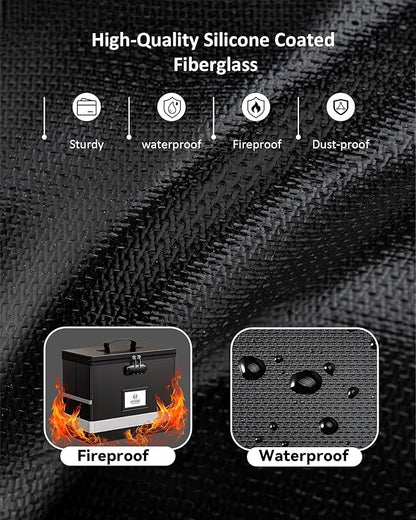 Oterri 2 Pack Fireproof Document Box - Image 7