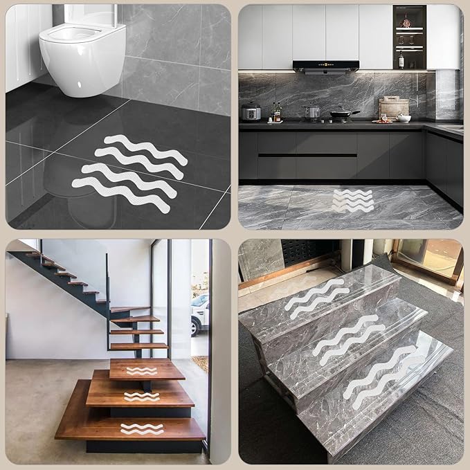 24 PCS Anti Slip Shower Stickers, Safety Bathtub Non Slip Strips, Adhesive - Image 4