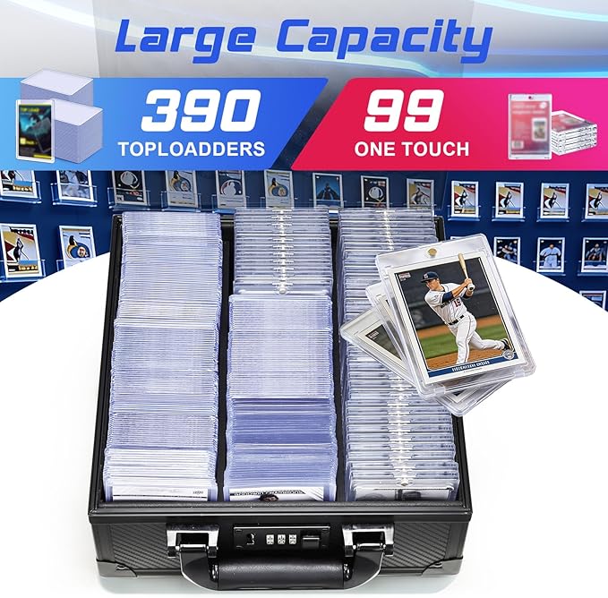 Card Storage Box for 3" x 4" 35pt Toploaders, Sports Cards Case - Image 2