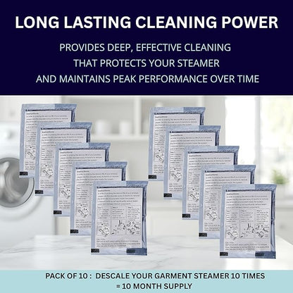 Garment Steamer Descaling Solution Decalcifier Packets - Image 5
