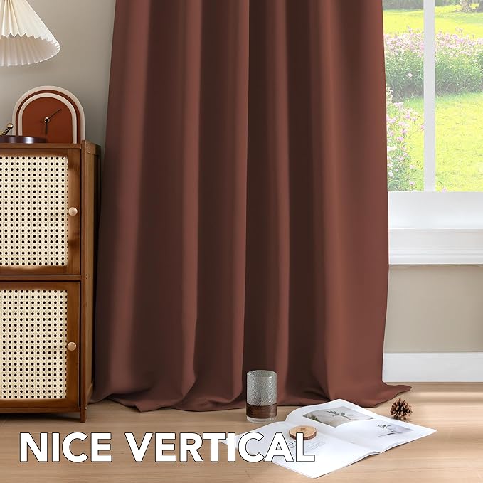 H.VERSAILTEX Blackout Curtains Thermal Insulated Window Treatment Panels Room - Image 8
