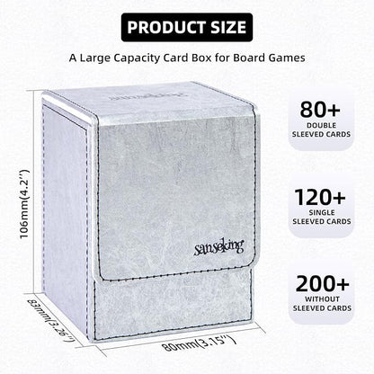 Magic Card Deck Box for MTG Single Deck Card Box fits 100+ TCG Sleeved Cards - Image 2