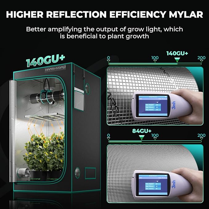 MARS HYDRO 3x3 Smart Grow Tent Kit Complete System, 150W FC1500 Samsung LM301H - Image 7