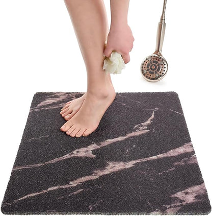 Enkosi Loofah Shower Mat Non Slip – Square Anti Slip Bath Mat by ENKOSI