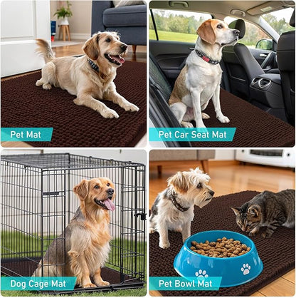 OLANLY Dog Door Mat for Muddy Paws 40x32, Absorbs Moisture and Dirt, Absorbent - Image 7