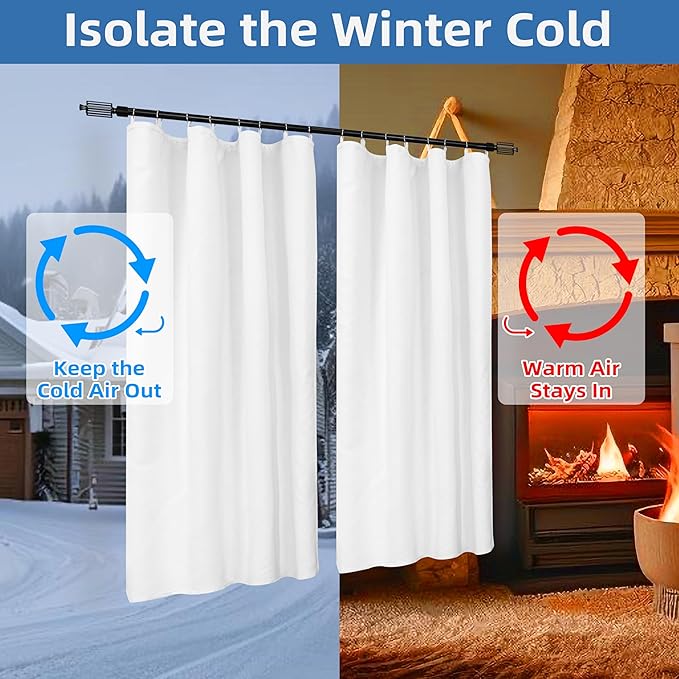 DriftAway Soundproof Thermal Insulated Quilted Curtain Liners - Image 3