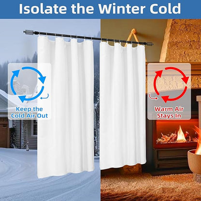 DriftAway Soundproof Thermal Insulated Quilted Curtain Liners - Image 3