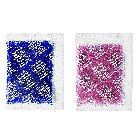 Dry & Dry 20 Gram Blue Indicating Silica Gel Packets Desiccant Silica Gel by DryDry