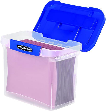 Bankers Box Heavy Duty Portable Plastic File Box - Image 8