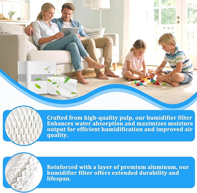 2-Pack Humidifier Filter for Pelonis Humidifier PSU10E1BB, PSU10E2FBB and - Image 4