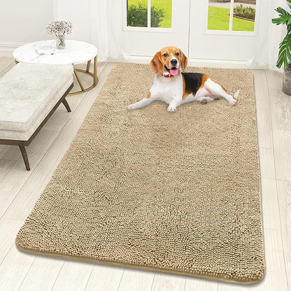 OLANLY Dog Door Mat for Muddy Paws 59x32, Absorbs Moisture and Dirt, Absorbent by OLANLY