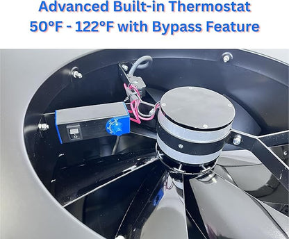iLIVING HYBRID Ready Smart Thermostat Solar Roof Attic Exhaust Fan, 1150 CFM - Image 5