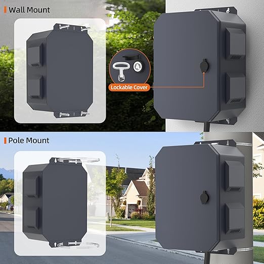 Joinfworld Outdoor Electrical Box, Metal Outdoor Enclosure Box Waterproof IP65 - Image 5