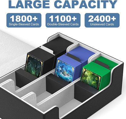 Mlikero Card Deck Case for Trading Cards 1800+, Trading Card Storage Box - Image 2