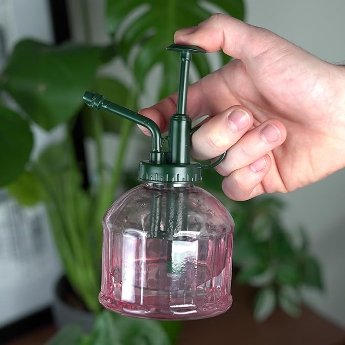 Houseplant Mister Spray Bottle – 180ml Pink Glass Plant Sprayer - Image 6