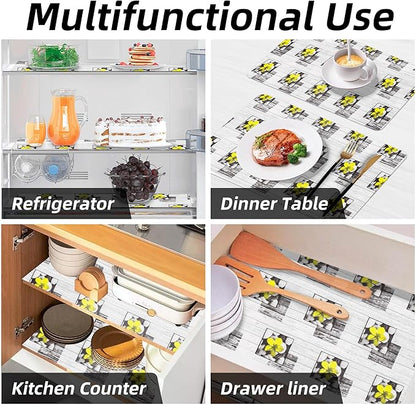 Non Adhesive Shelf Liner 12" W x 240" L Kitchen Drawer Liner Pantry Liner - Image 9