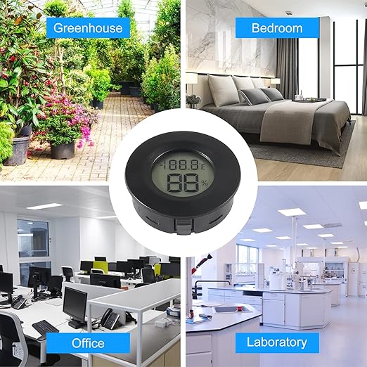 4pcs Mini Hygrometer Thermometer Digital LCD Monitor Indoor/Outdoor Humidity - Image 4