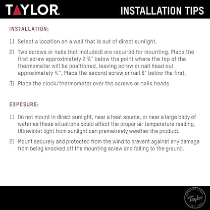 Taylor Digital Wireless Indoor Comfort Level Thermometer and Hygrometer - Image 8