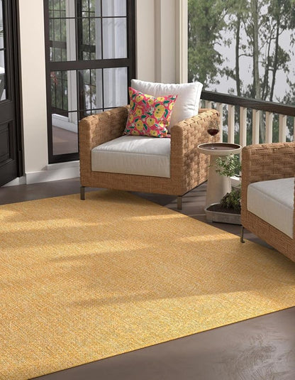 Unique Loom Collection Casual Transitional Solid Heathered Indoor/Outdoor by UniqueLoom