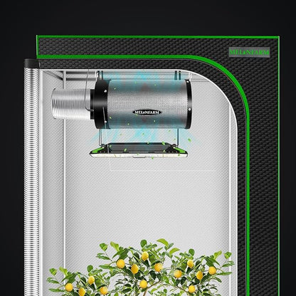 MELONFARM Air Filtration Kit 4", Built-in 14cm Fan Low Nois Carbon Filter - Image 7