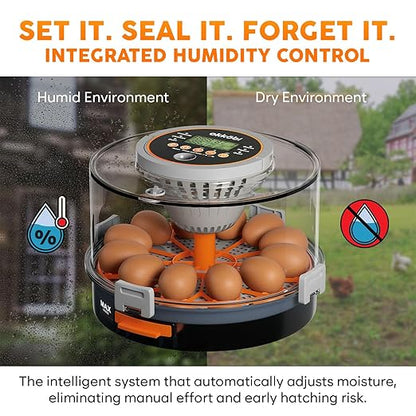 12 Egg Incubator with Automatic Egg Turning and Humidity Control – Temperature - Image 5