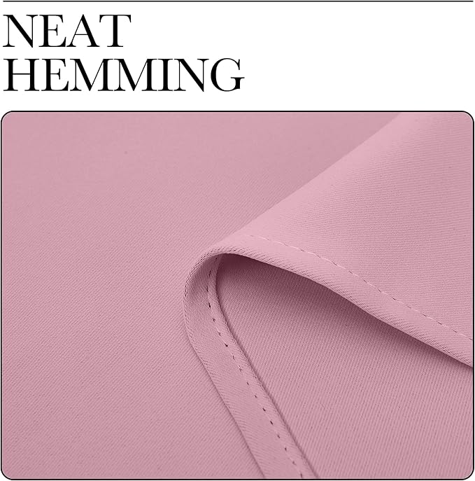 NICETOWN Kitchen Curtains, Rouge Pink, Short Blackout Curtains & Drapes - Image 6