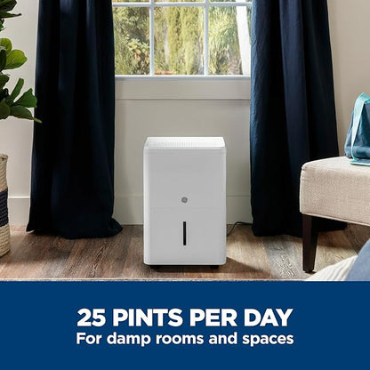 GE Portable Dehumidifier 25 Pint, Basement & Garage or Rooms up to 1500 Sq Ft - Image 4