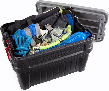 Rubbermaid ActionPacker 24 Gal Lockable Storage Box Pack of 2, Industrial - Image 5