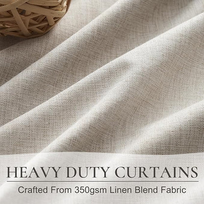 Extra Wide 70 Inch Length Blackout Curtains & Drapes 108 Inches Long 2 Panels - Image 4