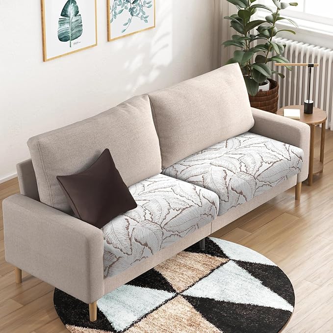 Fuloon Seat Cushion Covers, Stretch Couch Slipcovers Sofa Cushion Protective - Image 5
