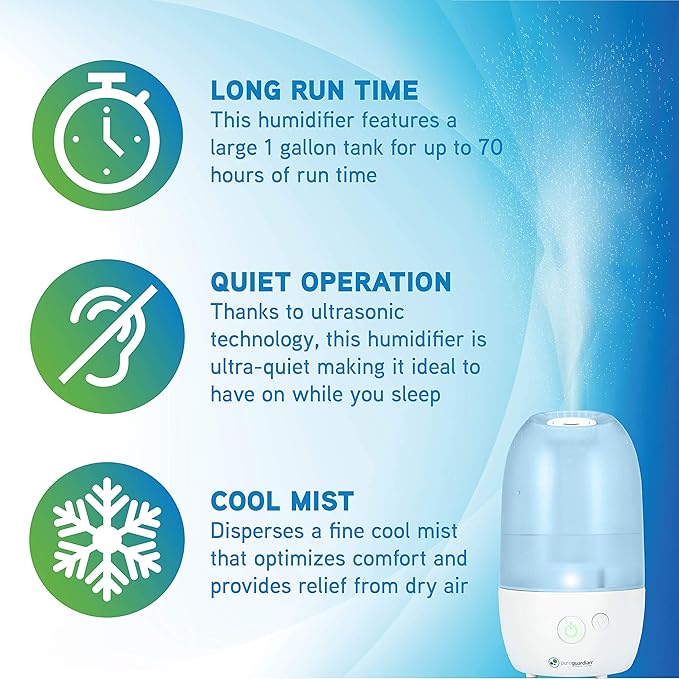 PureGuardian Ultrasonic Cool Mist Humidifier - Image 3