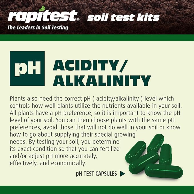 Rapitest Soil Test Kit for Gardens, Vegetables, Flowers and Lawns. USA designed - Image 6